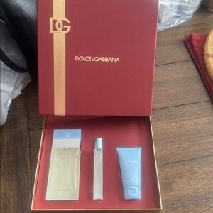 Dolce & Gabbana Red and Gold Gift Set